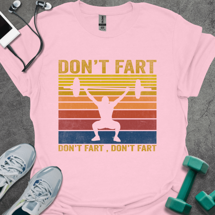 T-Shirt Light Pink / S Don't Fart Retro T-Shirt