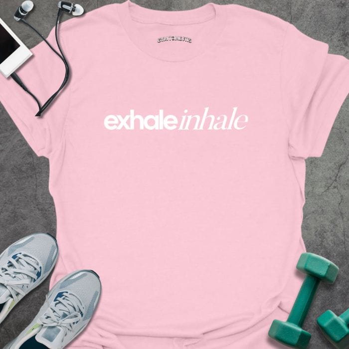 T-Shirt Light Pink / S Exhale Inhale T-Shirt