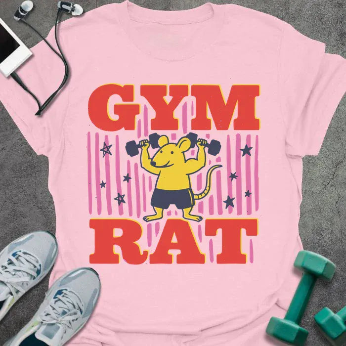 T-Shirt Light Pink / S Gym Rat Pop T-Shirt