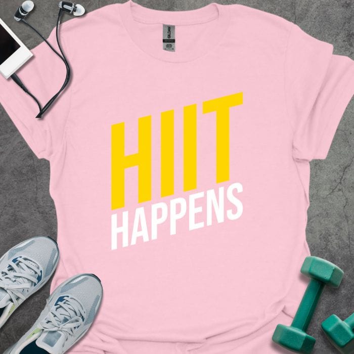 T-Shirt Light Pink / S HIIT Happens T-Shirt