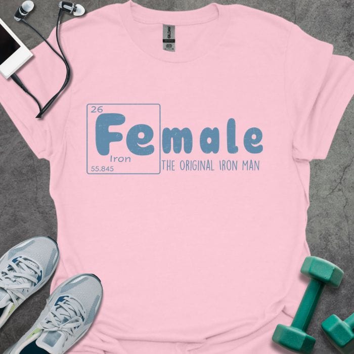 T-Shirt Light Pink / S Iron Female T-Shirt