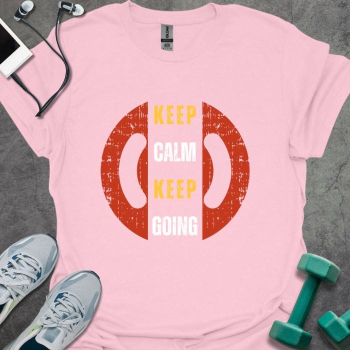 T-Shirt Light Pink / S Keep Calm Keep Going T-Shirt