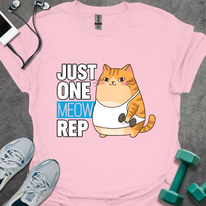 T-Shirt Light Pink / S One Meow Rep T-Shirt