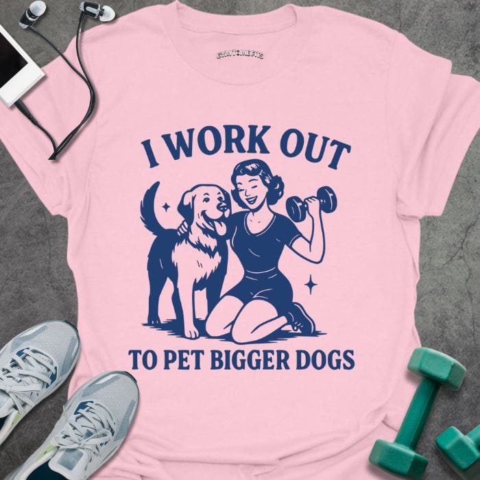 T-Shirt Light Pink / S Pet Bigger Dogs T-Shirt