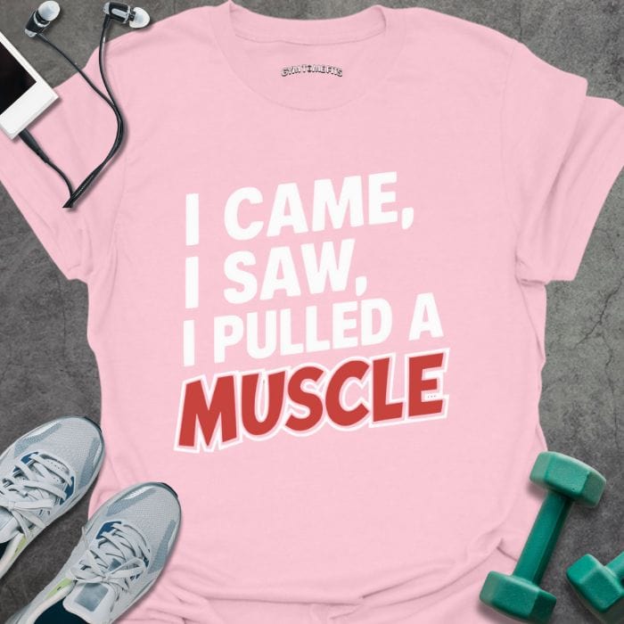 T-Shirt Light Pink / S Pulled A Muscle T-Shirt
