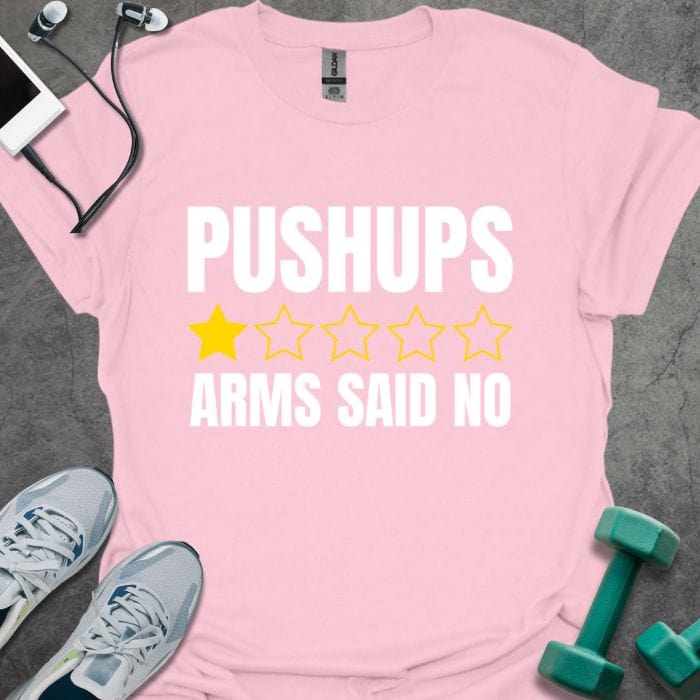 T-Shirt Light Pink / S Pushups Review T-Shirt