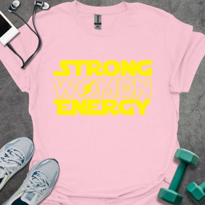 T-Shirt Light Pink / S Strong Women Energy T-Shirt