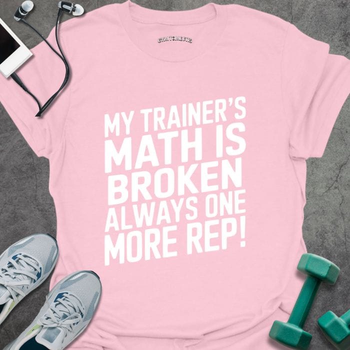 T-Shirt Light Pink / S Trainer Math T-Shirt