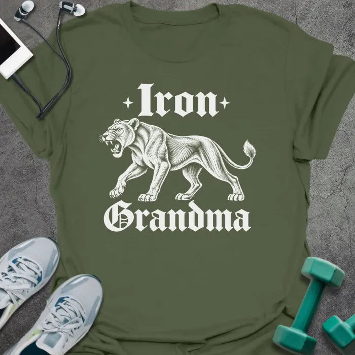 T-Shirt Military Green / M iron-grandma T-Shirt
