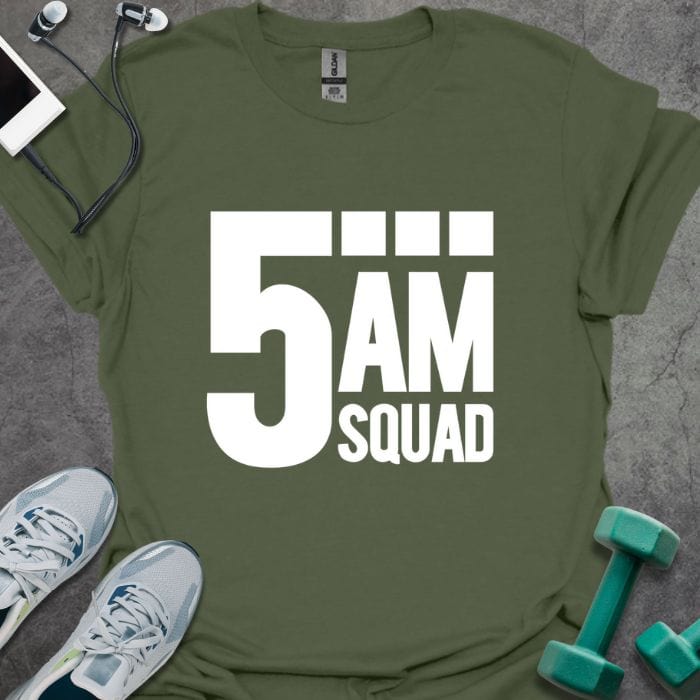 T-Shirt Military Green / S 5AM Squad T-Shirt