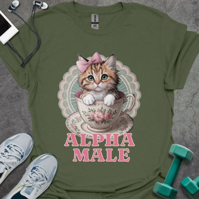 T-Shirt Military Green / S Alpha Male T-Shirt