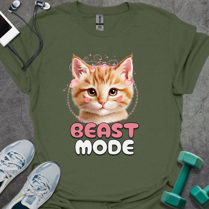 T-Shirt Military Green / S Beast Mode T-Shirt