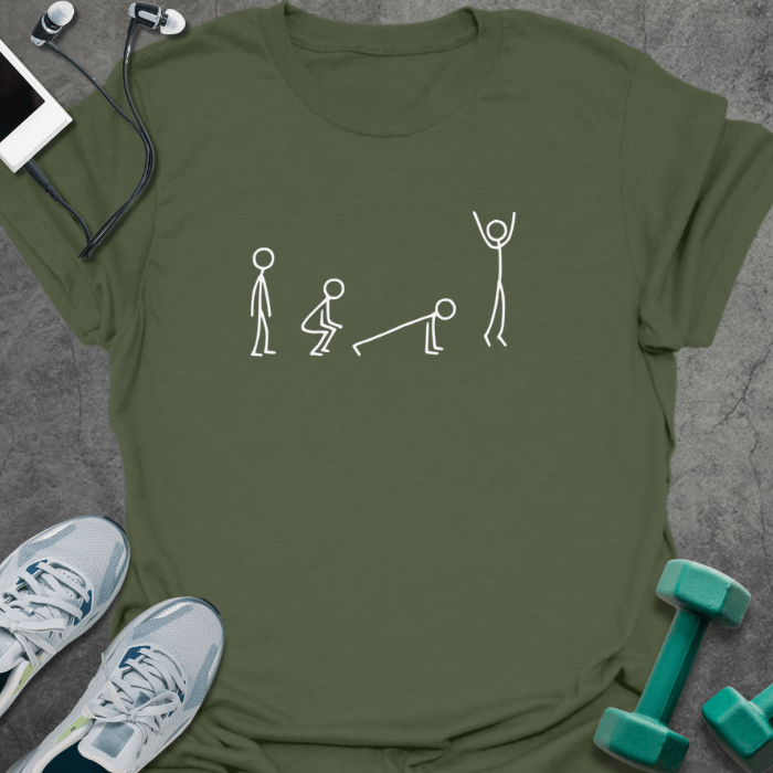 T-Shirt Military Green / S Burpee Movement T-Shirt