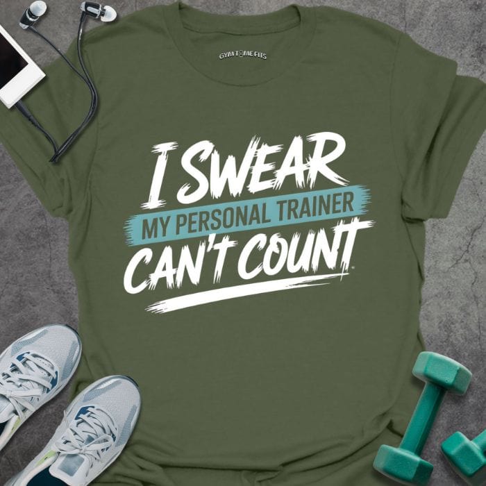T-Shirt Military Green / S Can't Count Graffiti T-Shirt