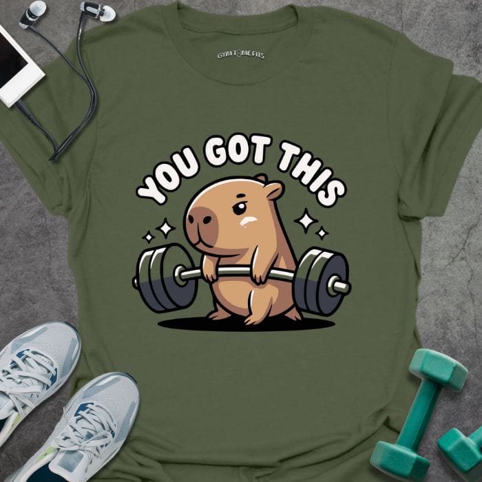 T-Shirt Military Green / S Capybara T-Shirt