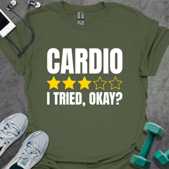 T-Shirt Military Green / S Cardio Review T-Shirt