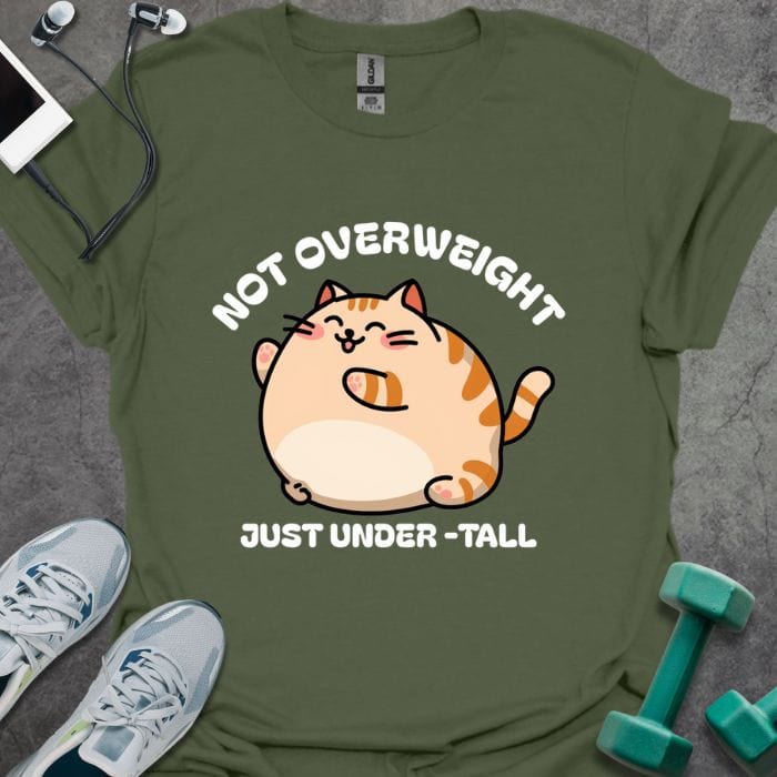 T-Shirt Military Green / S Cat Undertall T-Shirt