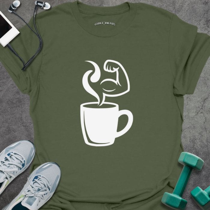 T-Shirt Military Green / S Coffee Bicep T-Shirt
