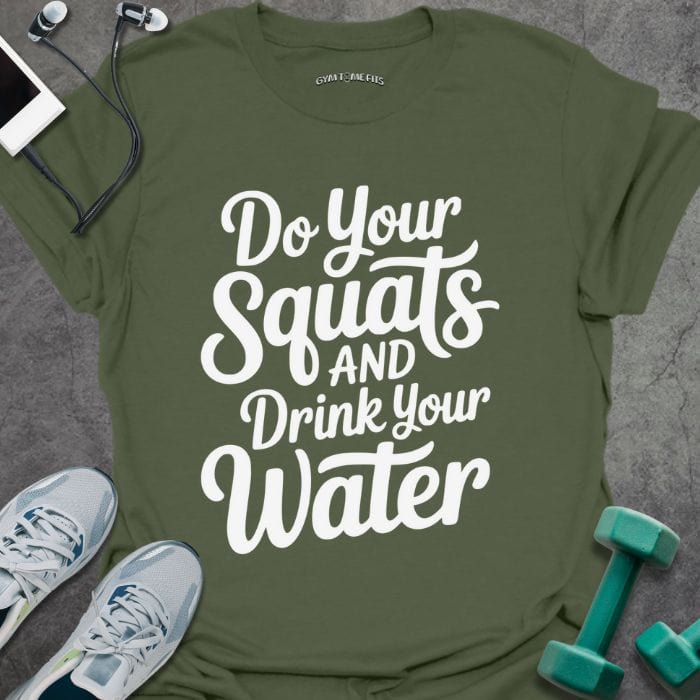T-Shirt Military Green / S Do Your Squats T-Shirt