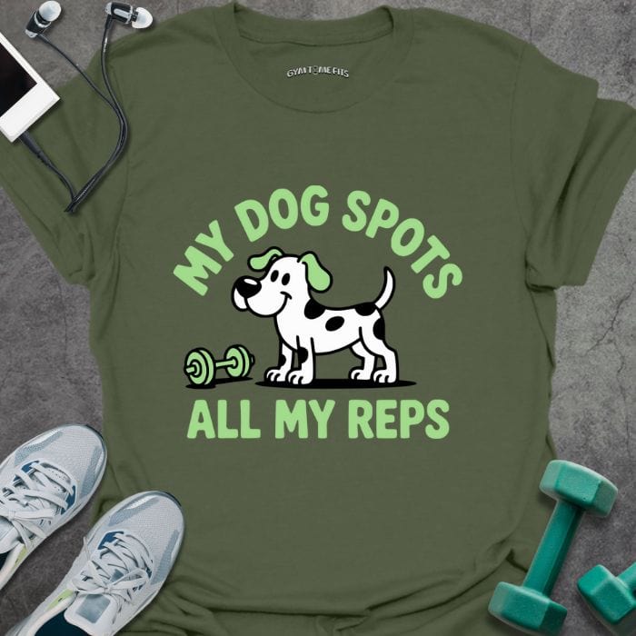T-Shirt Military Green / S Dog Spots T-Shirt