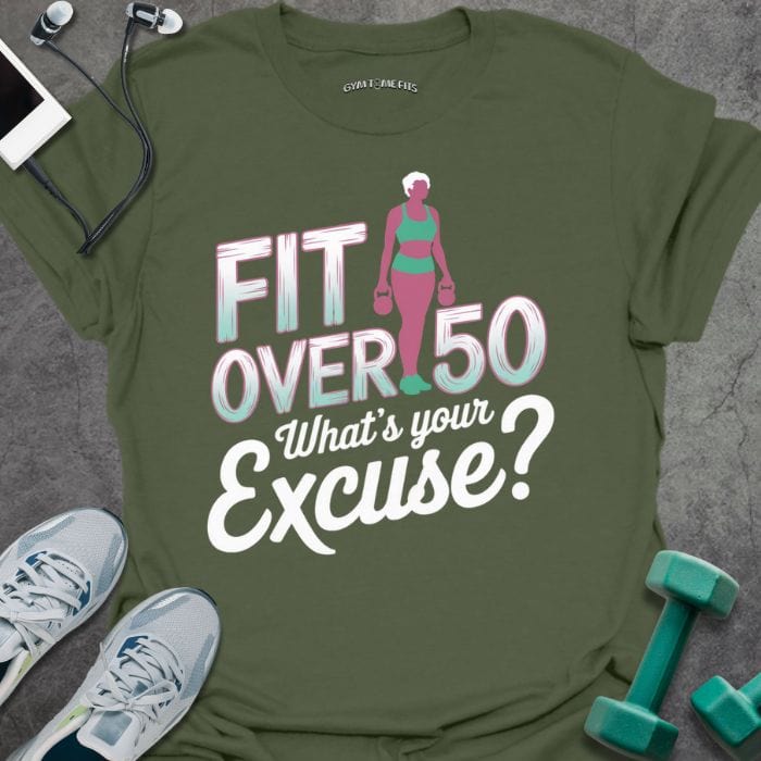 T-Shirt Military Green / S Fit Over 50 T-Shirt
