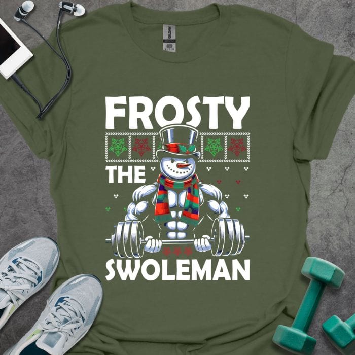 T-Shirt Military Green / S Frosty Swoleman T-Shirt
