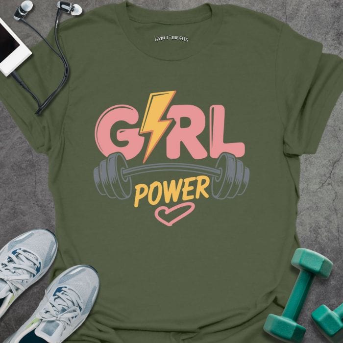 T-Shirt Military Green / S Girl Power T-Shirt