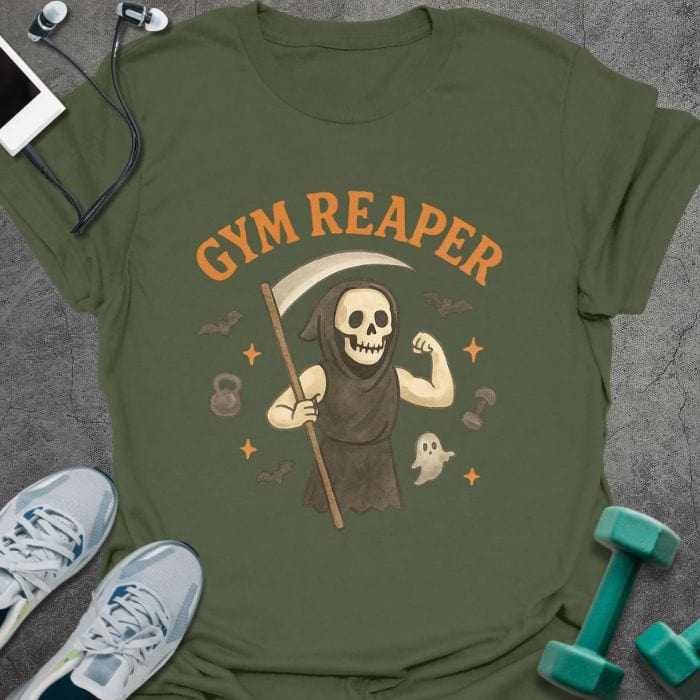 T-Shirt Military Green / S Gym Reaper T-Shirt