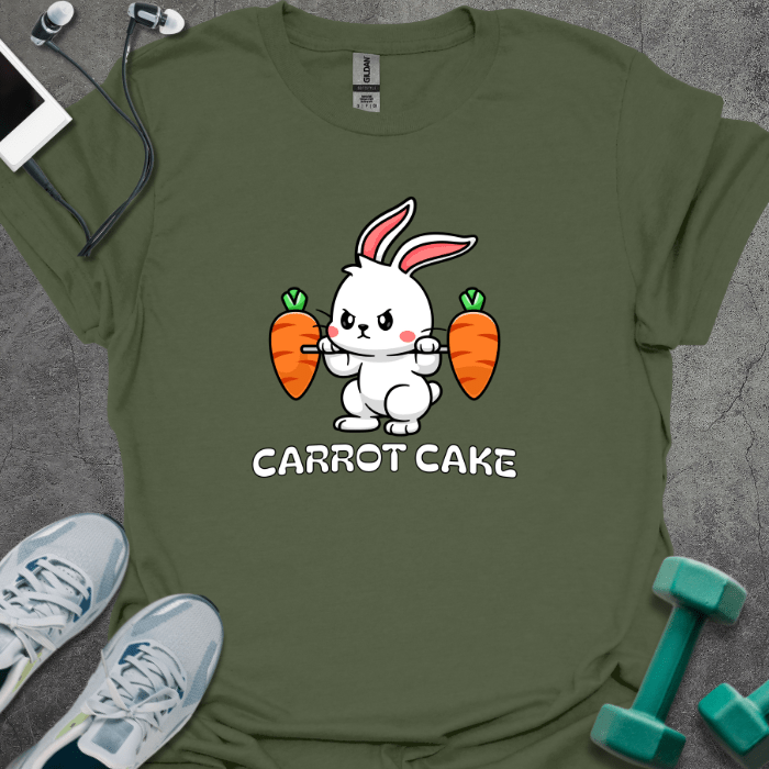 T-Shirt Military Green / S How Carrot Cake Is Made T-Shirt