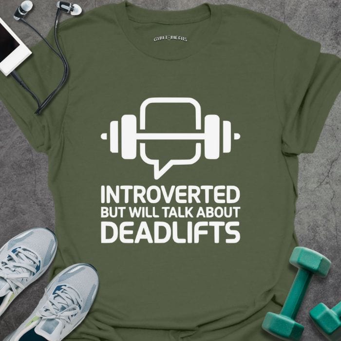 T-Shirt Military Green / S Introverted T-Shirt