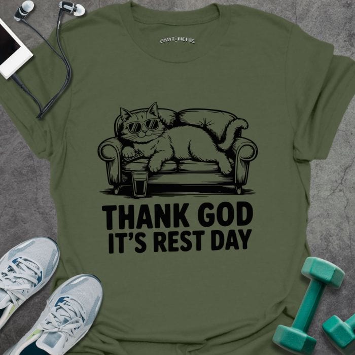 T-Shirt Military Green / S It's Rest Day T-Shirt