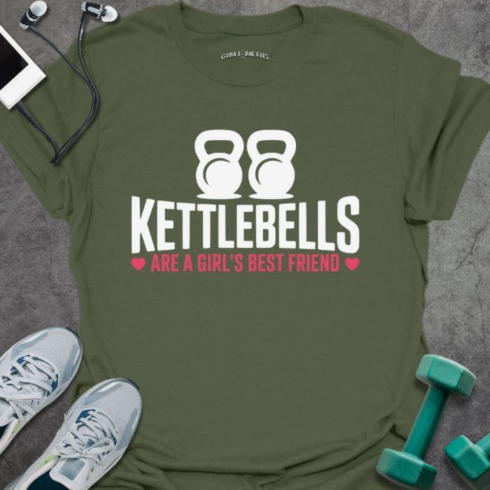 T-Shirt Military Green / S Kettlebells T-Shirt