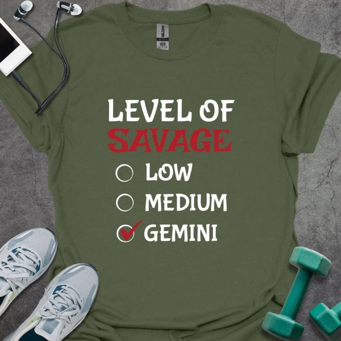 T-Shirt Military Green / S Level Of Savage T-Shirt