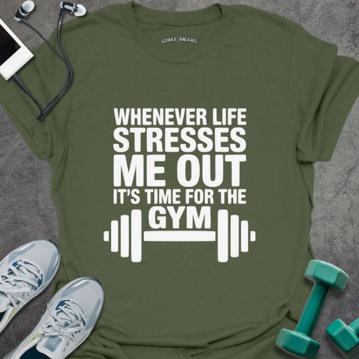 T-Shirt Military Green / S Life Stresses T-Shirt