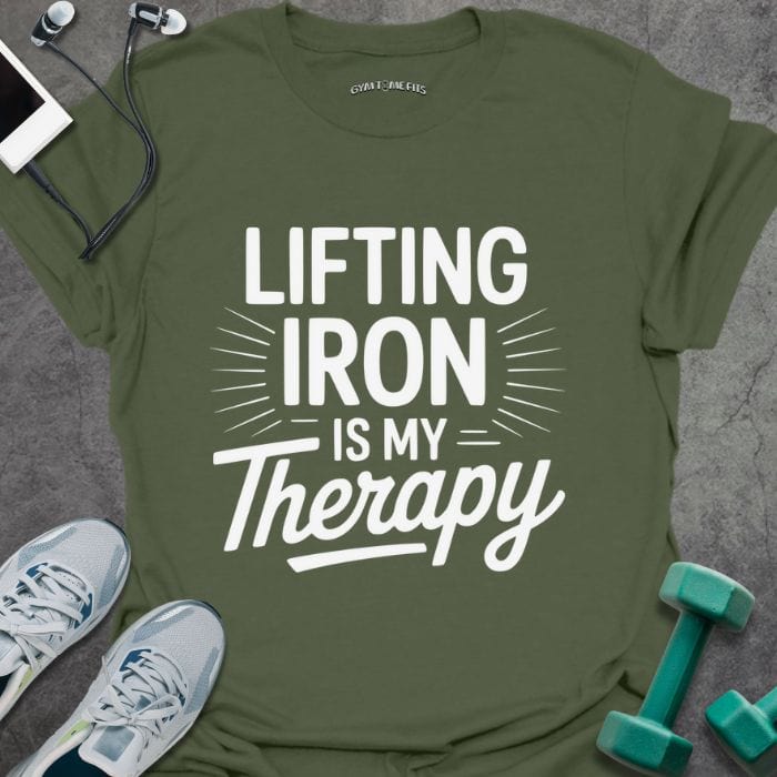 T-Shirt Military Green / S Lifting Iron T-Shirt