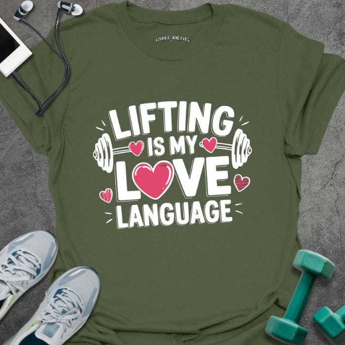 T-Shirt Military Green / S Lifting Love T-Shirt