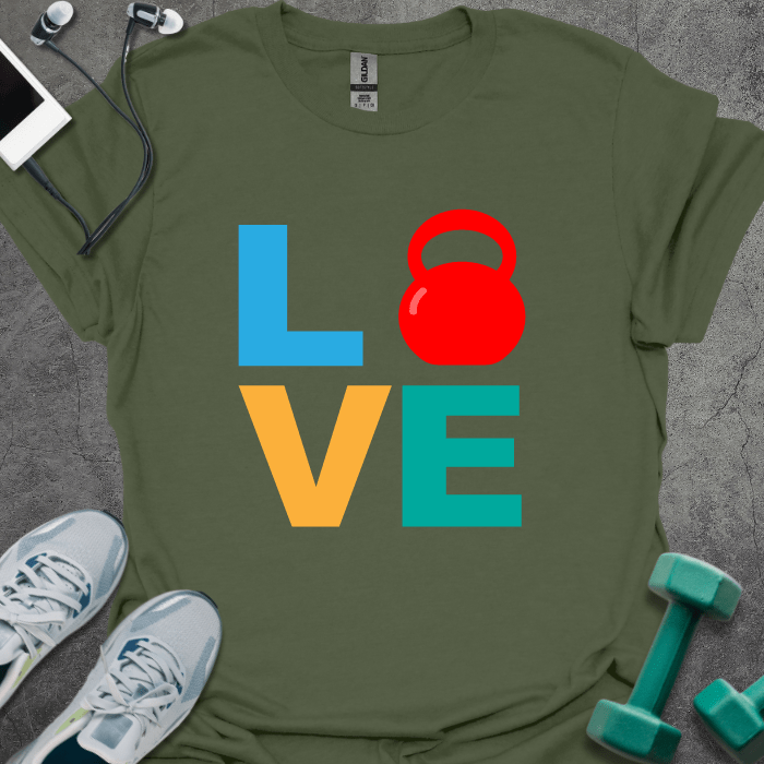 T-Shirt Military Green / S LOVE Gym T-Shirt