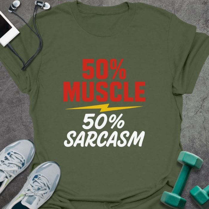 T-Shirt Military Green / S Muscle Sarcasm T-Shirt