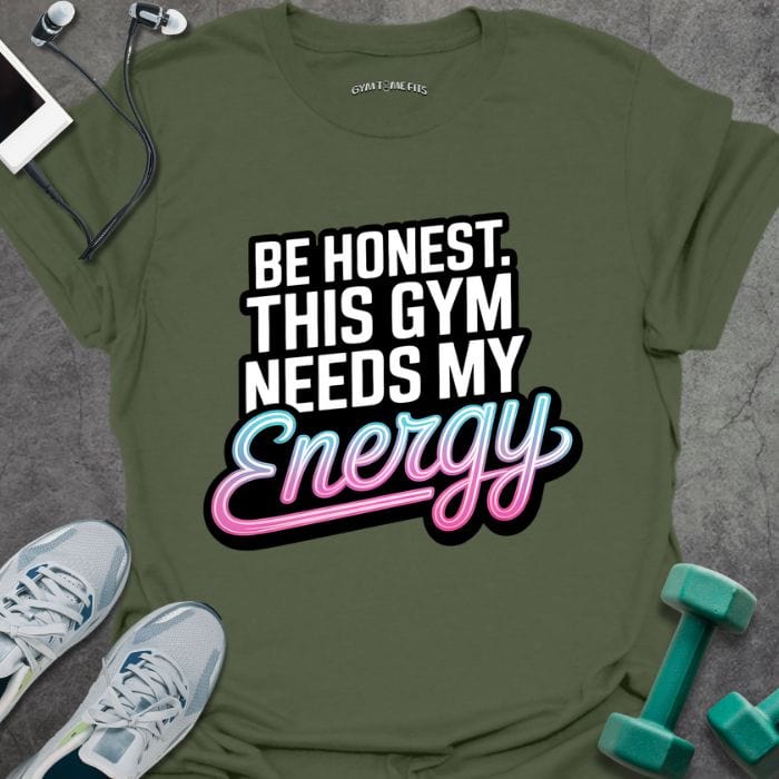 T-Shirt Military Green / S Needs My Energy T-Shirt