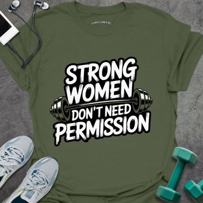 T-Shirt Military Green / S No Permission T-Shirt