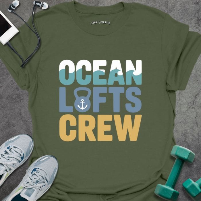 T-Shirt Military Green / S Ocean Lift Crew T-Shirt