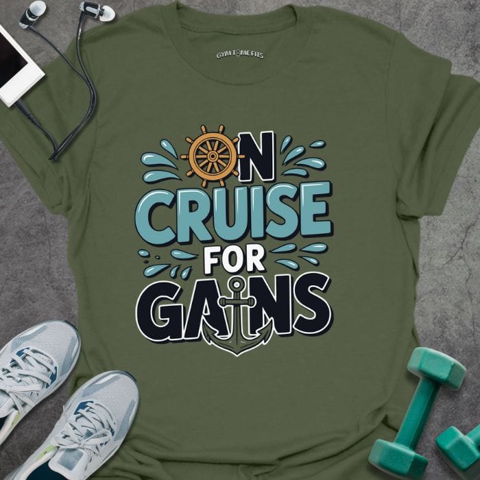 T-Shirt Military Green / S On Cruise T-Shirt