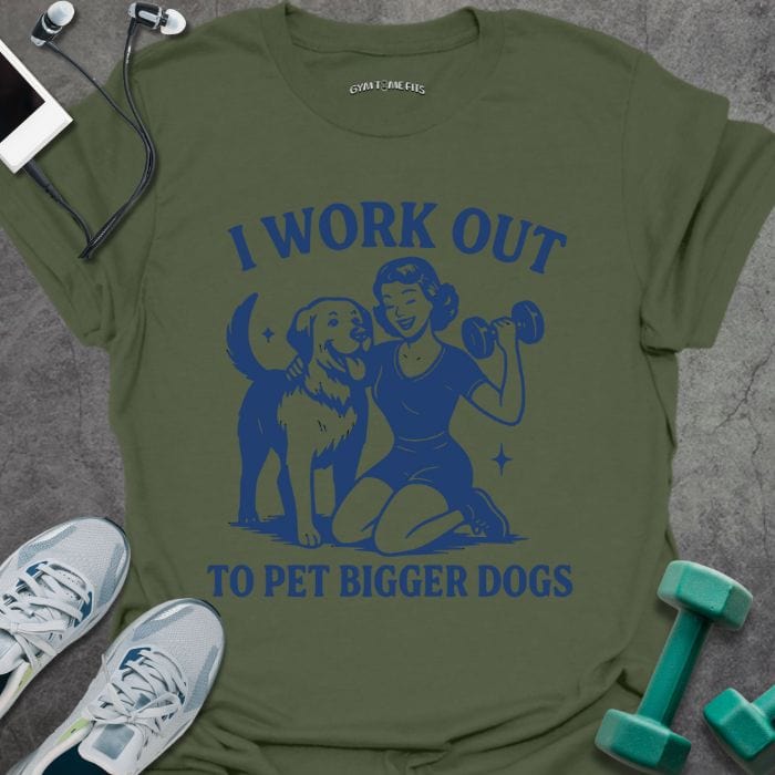 T-Shirt Military Green / S Pet Bigger Dogs T-Shirt
