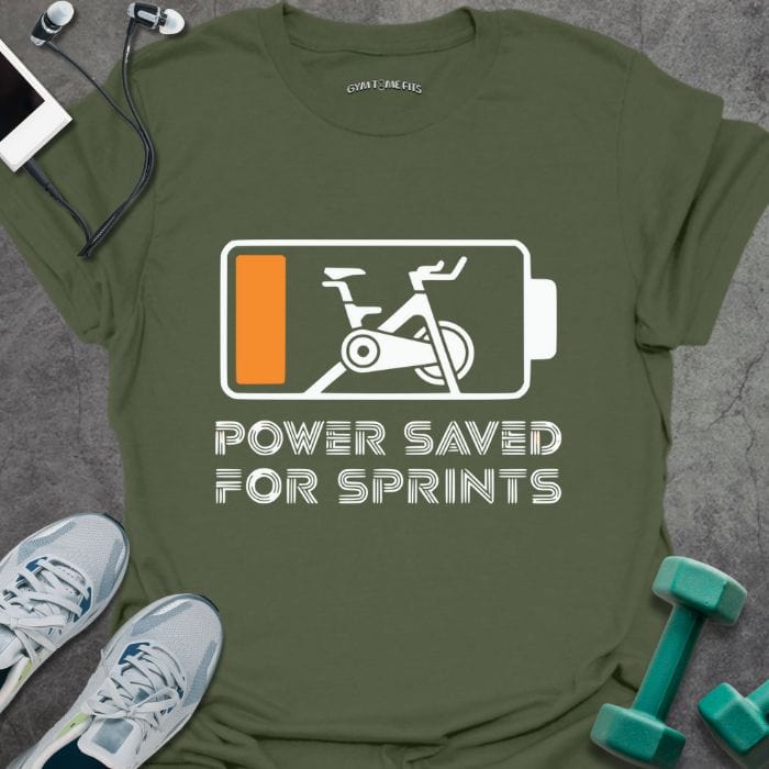 T-Shirt Military Green / S Power Saved T-Shirt