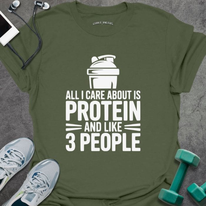 T-Shirt Military Green / S Protein And T-Shirt