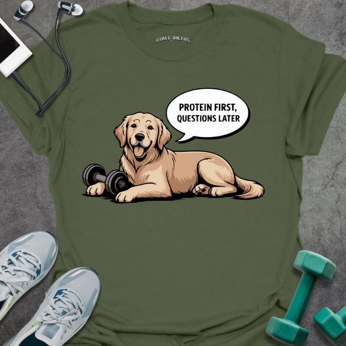 T-Shirt Military Green / S Protein First T-Shirt