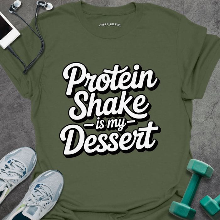 T-Shirt Military Green / S Protein Shake T-Shirt
