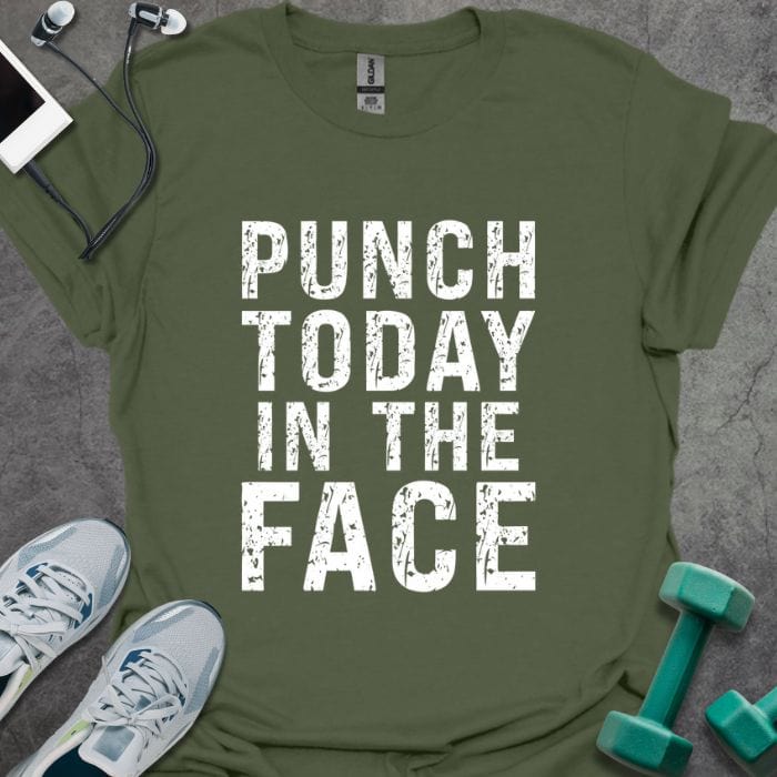 T-Shirt Military Green / S Punch Today T-Shirt