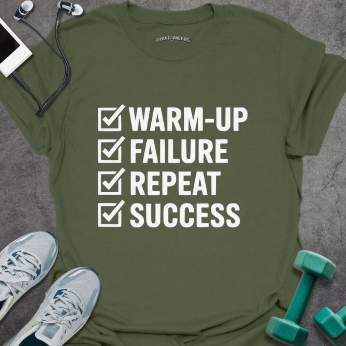 T-Shirt Military Green / S Repeat Success T-Shirt