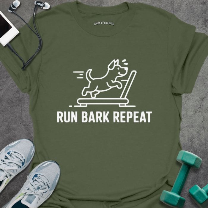T-Shirt Military Green / S Run Bark T-Shirt